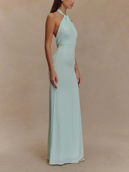Lagoon Glow Halter Maxi Dress&nbsp