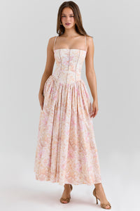 Peach Floral Print