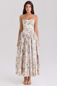 Cream Floral Print