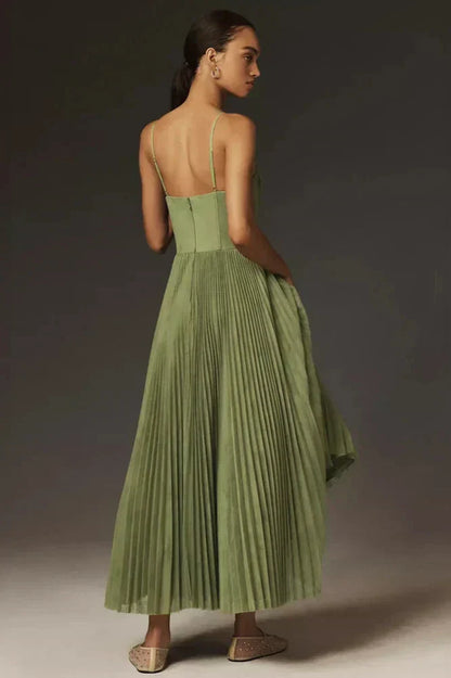 Amarè – Tulle midi dress with sweetheart neckline