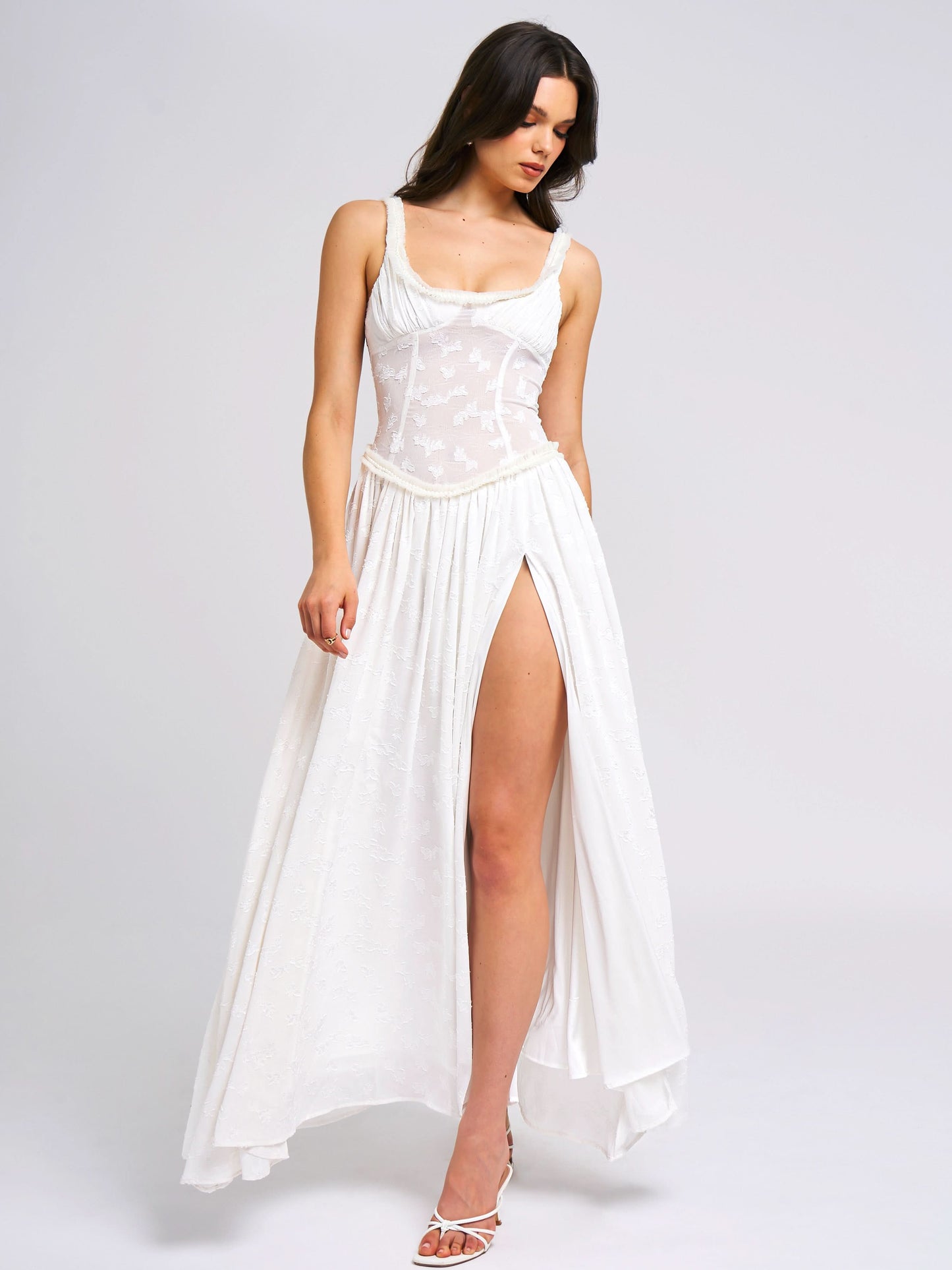 Livette - Floral Pattern Maxi Dress