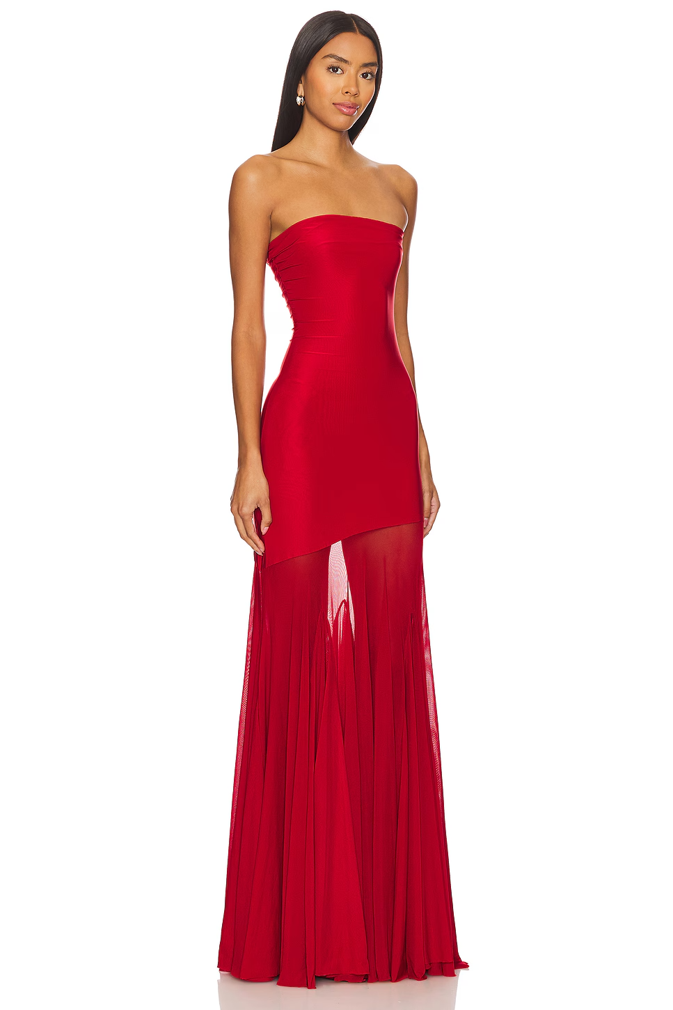 Livette - Strapless Glamour Maxi Dress