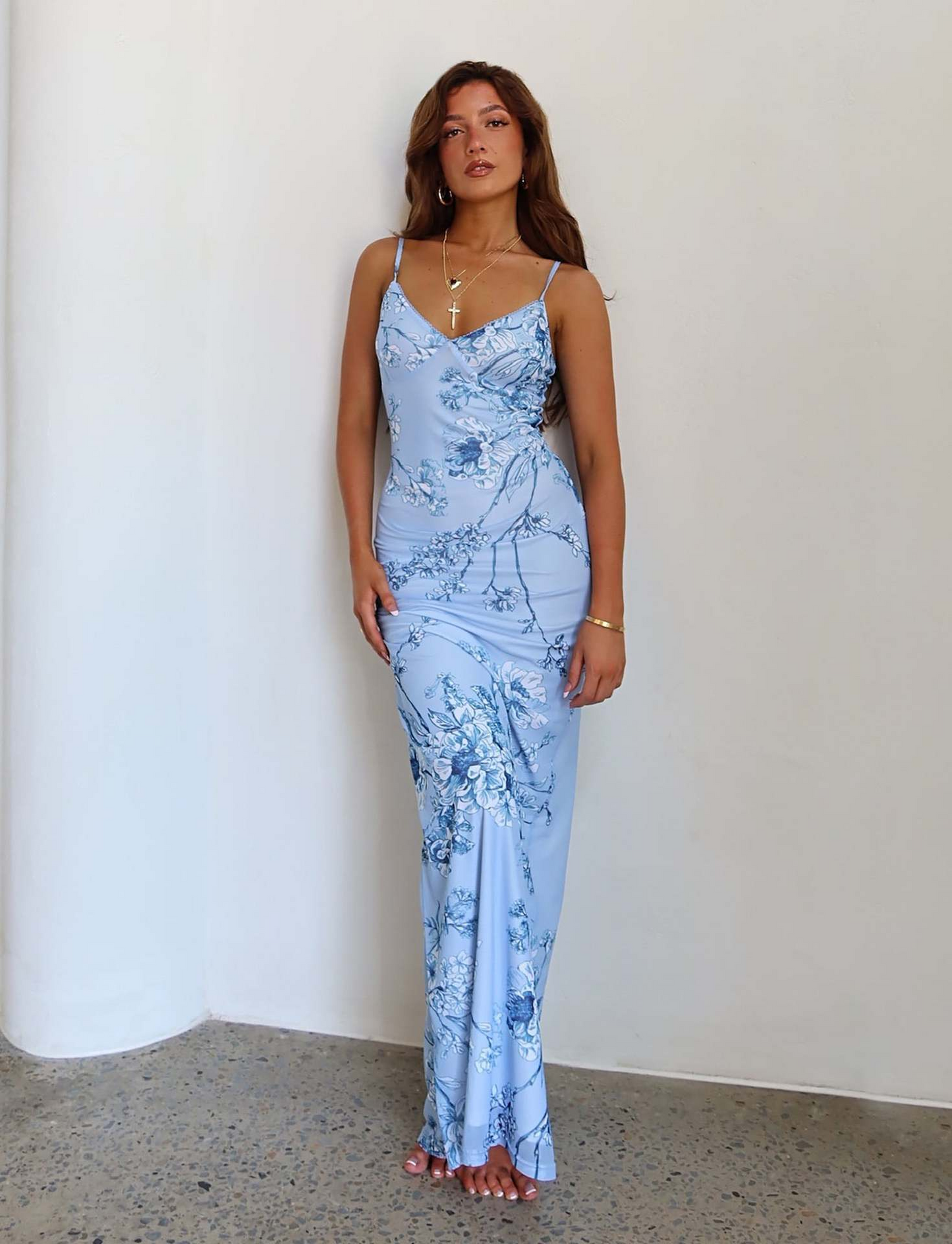 Livette - Floral Rose Maxi Dress