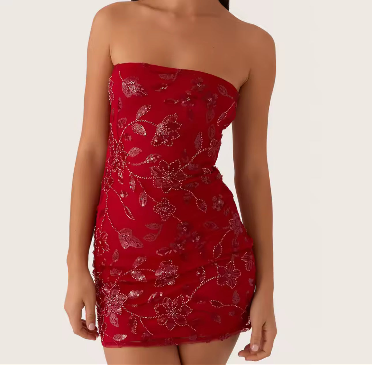 Livette - Sequin Bead Mini Dress
