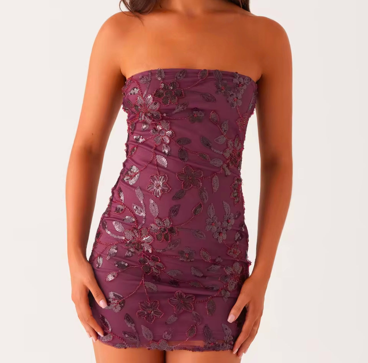 Livette - Sequin Bead Mini Dress