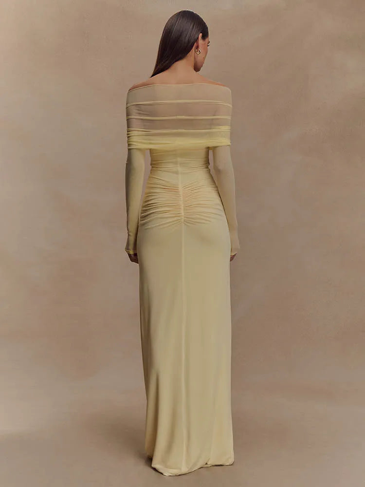 Livette - Off-Shoulder Cut-Out Maxi Dress