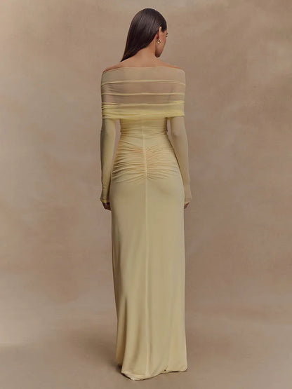 Livette - Off-Shoulder Cut-Out Maxi Dress