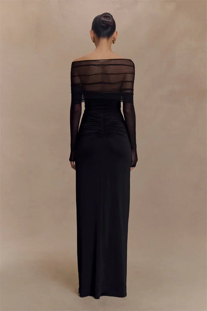 Livette - Off-Shoulder Cut-Out Maxi Dress