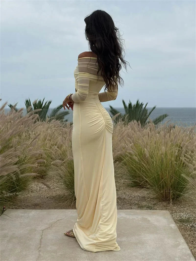 Livette - Off-Shoulder Cut-Out Maxi Dress