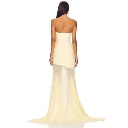 Livette - Strapless Glamour Maxi Dress