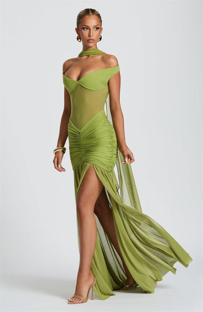 Celeste Fire Maxi Dress
