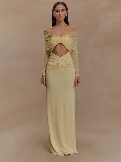 Livette - Off-Shoulder Cut-Out Maxi Dress