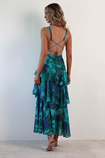 Veda Ruffle Midi Dress