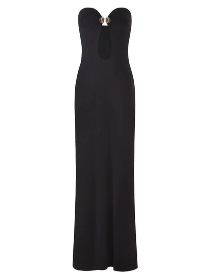 Solara – Elegant Dress with Gold Detail