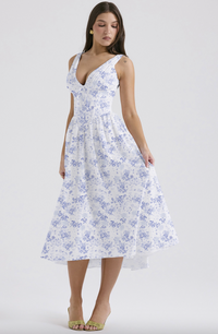 Blue floral print